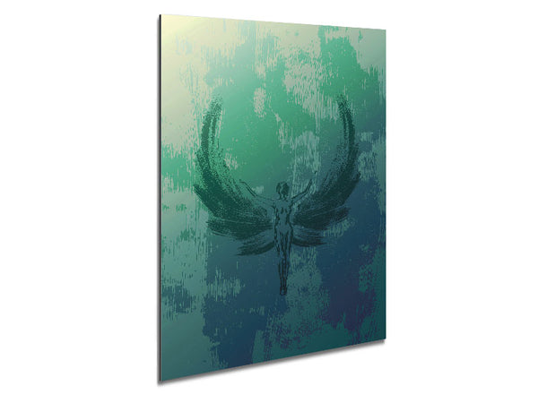 Green Angel Metal Print