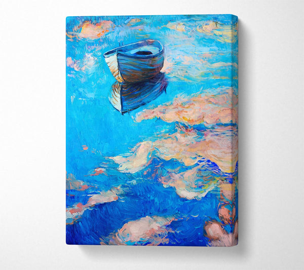  A Canvas Print of Reflections In The River Canvas Wall Art