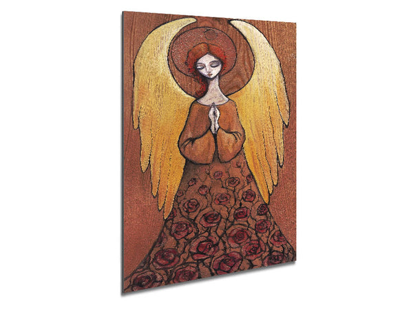 Wooden Angel Metal Print