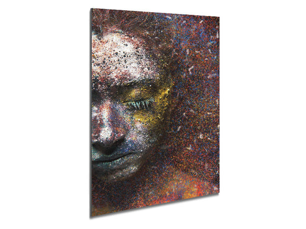 Rainbow Girl Metal Print
