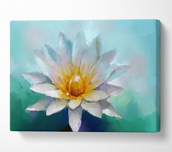  A Canvas Print of Water Lily Canvas Wall Art