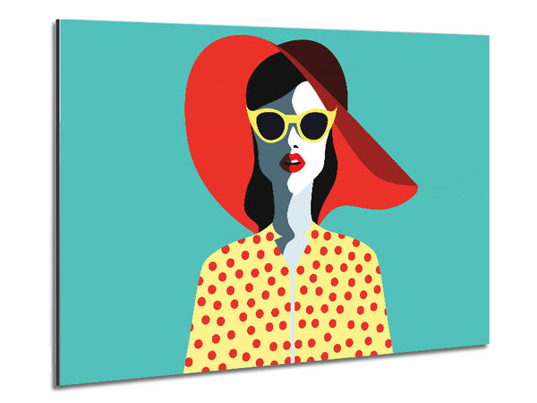 Retro Holiday Metal Print