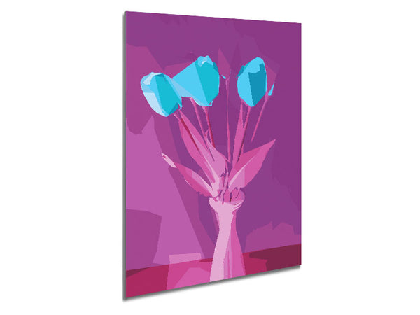 Pop Art Tulips Metal Print