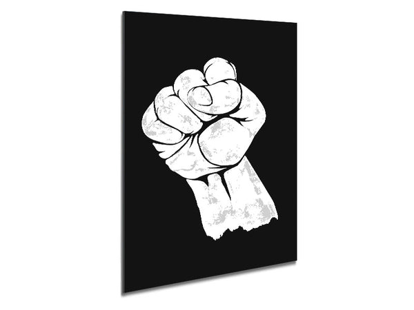 Fist Of Power Metal Print