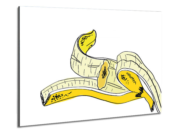 Banana Skin Metal Print