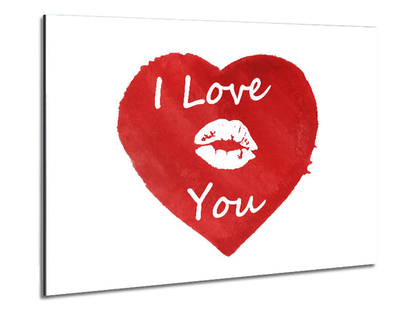 I Love You 2 Metal Print