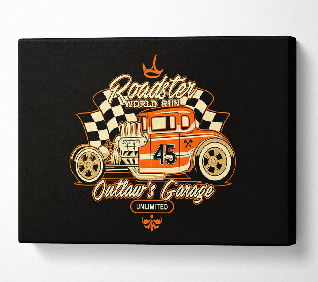  A Canvas Print of Outlaws Garage Canvas Art