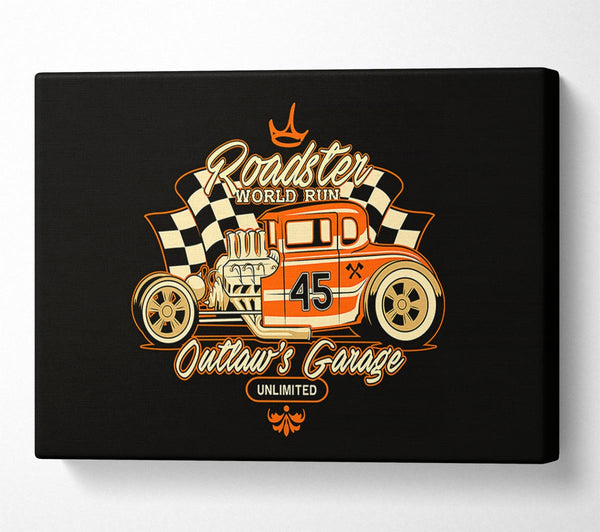  A Canvas Print of Outlaws Garage Canvas Art