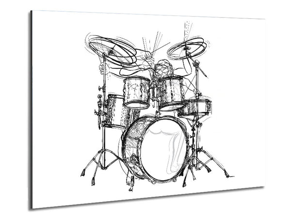 Drummer Moves Metal Print