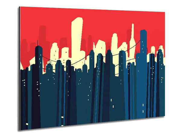 Outskirts Of The City Metal Print