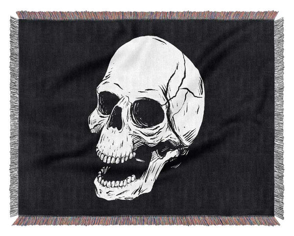 Laughing Skull Woven Blanket