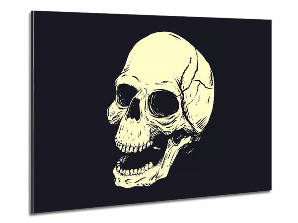 Laughing Skull Metal Print