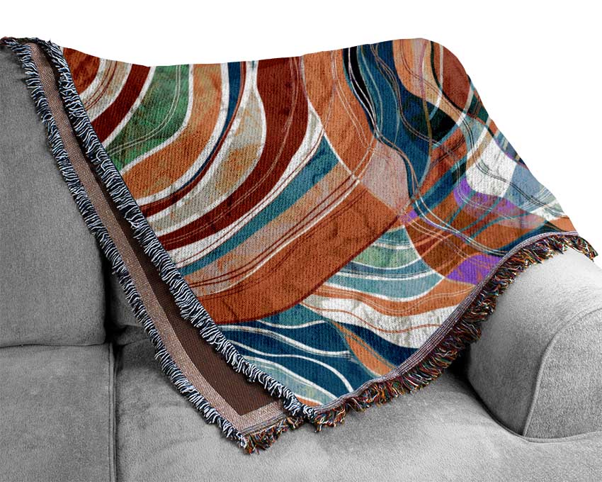 Patterns Of Time 3 Woven Blanket