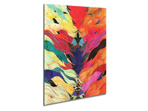 Psychedelic Ocean Fish Metal Print