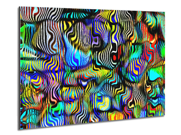 Pop Art Zebra 3 Metal Print