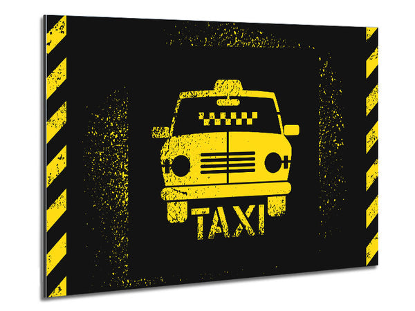 Yellow Taxi Metal Print