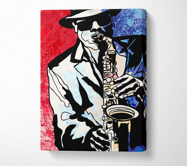  A Canvas Print of Saxaphone Blues Canvas Art