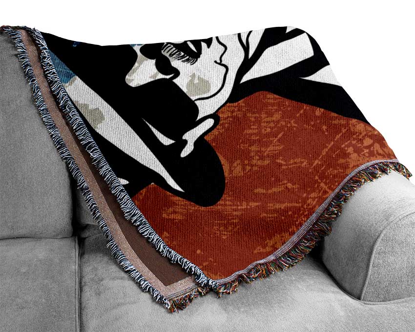 Saxaphone Blues Woven Blanket