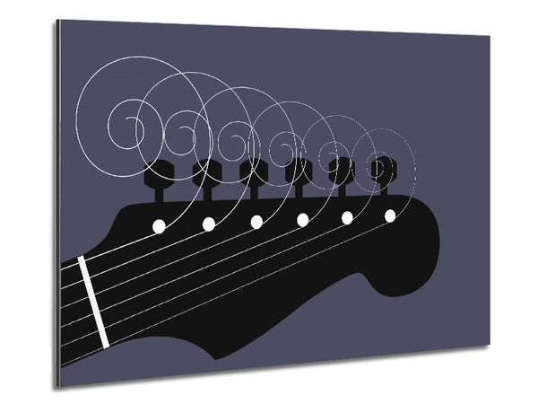 Guitar Strings Metal Print