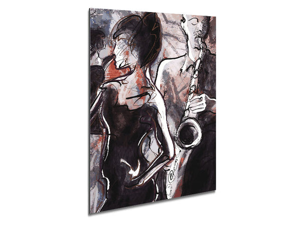 Playing The Blues 4 Metal Print