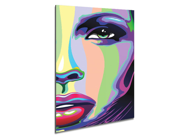 Futuristic Woman Metal Print