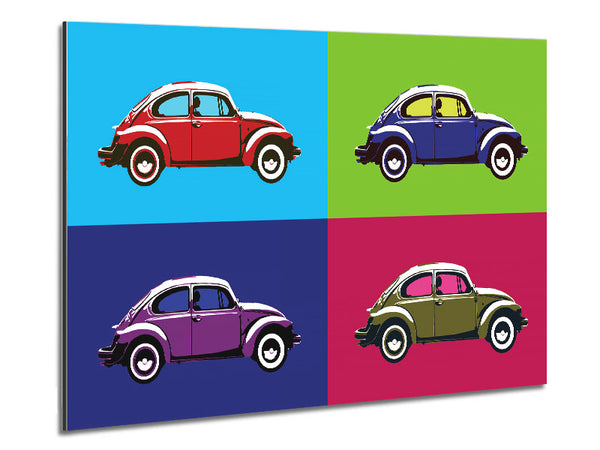 Beetle Pop Art Metal Print