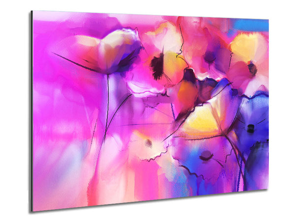 Pink Poppy Vision Metal Print
