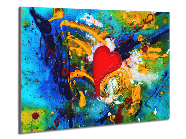 Melting Heart Metal Print