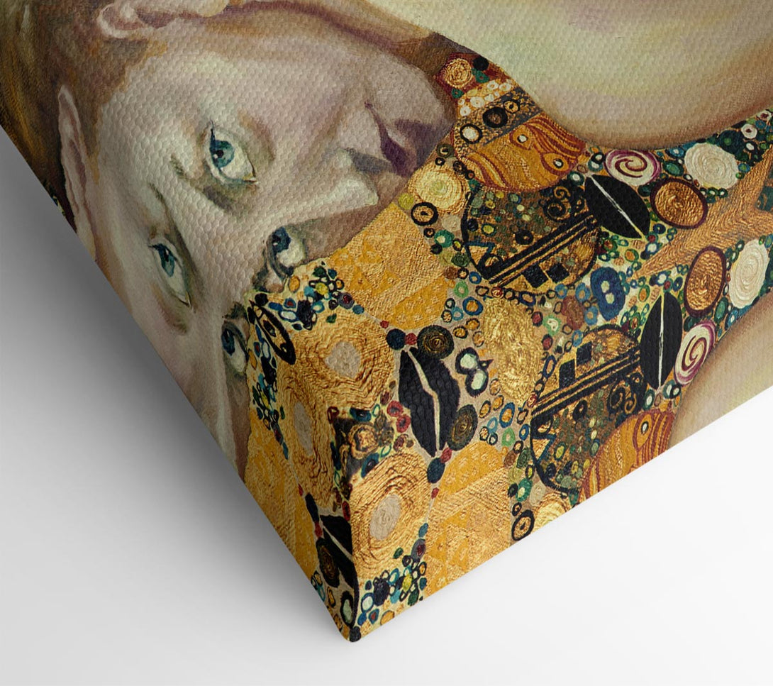  A Canvas Print of Klimt Golden Canvas Wall Art