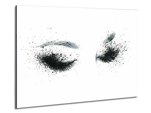 Eyes That Flutter Metal Print