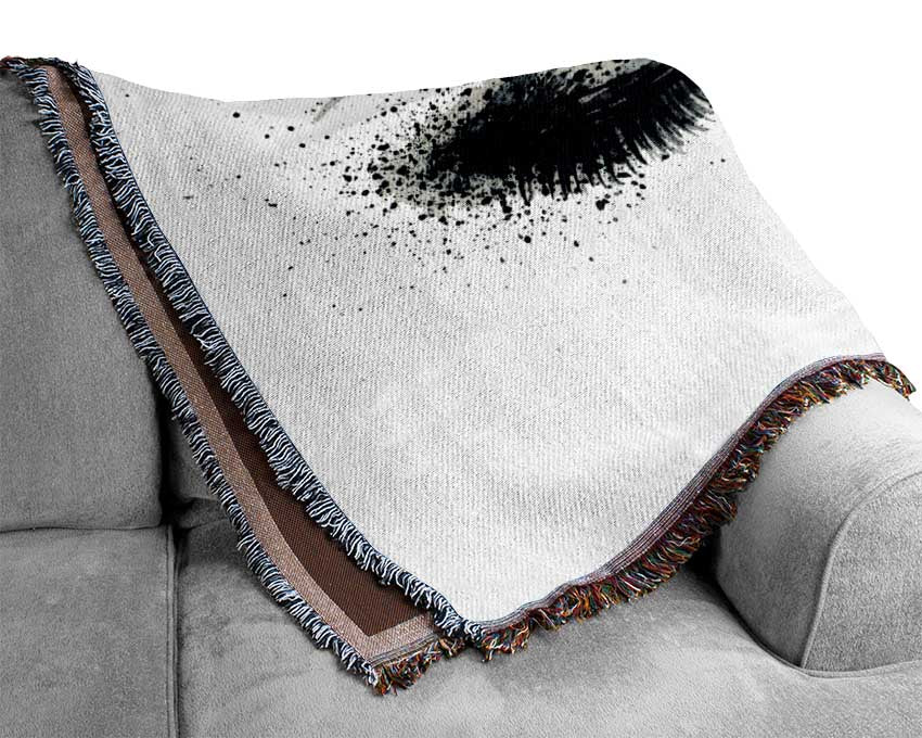 Eyes That Flutter Woven Blanket