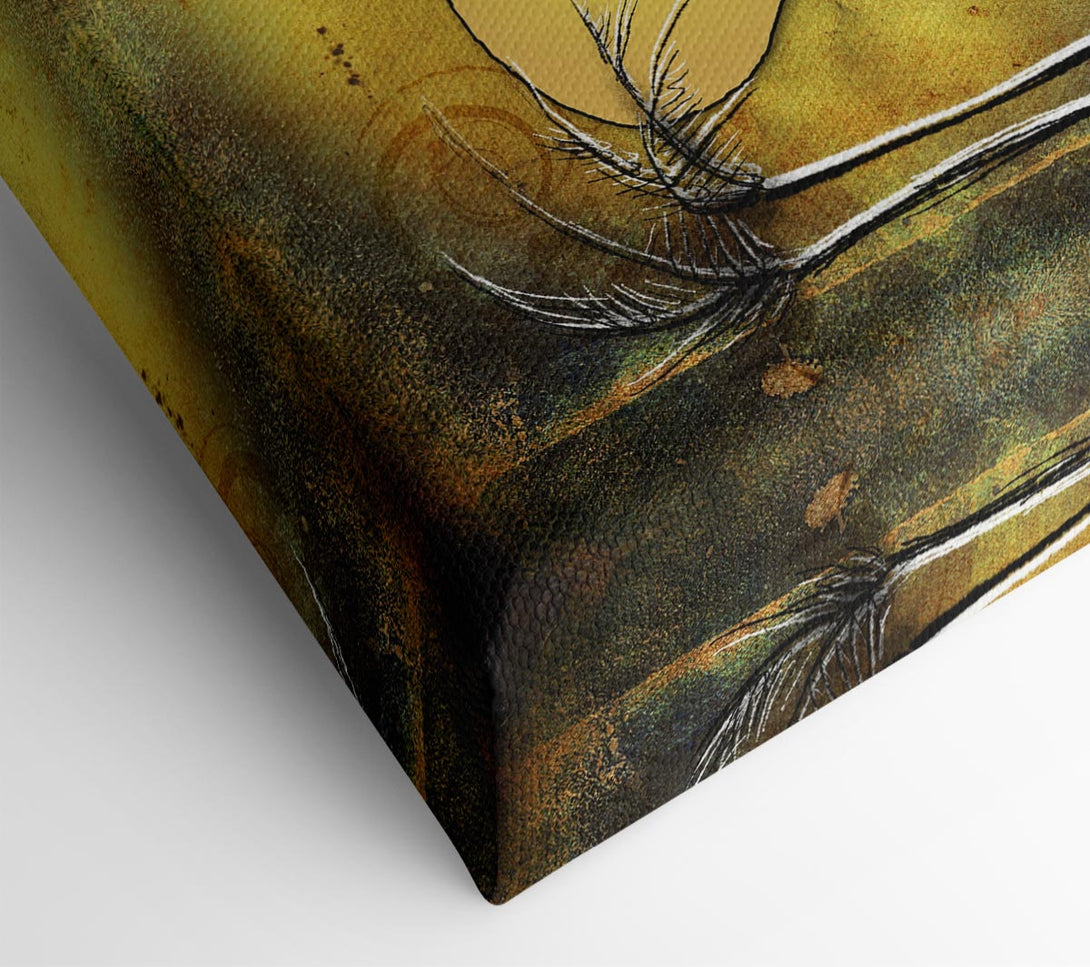  A Canvas Print of Camel Ride Through The Egyptian Desert Canvas Print