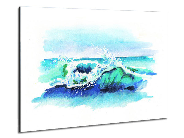 Movement In The Ocean Wave Metal Print