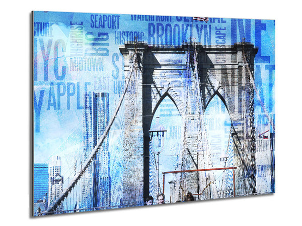 NYC Brooklyn Bridge Metal Print