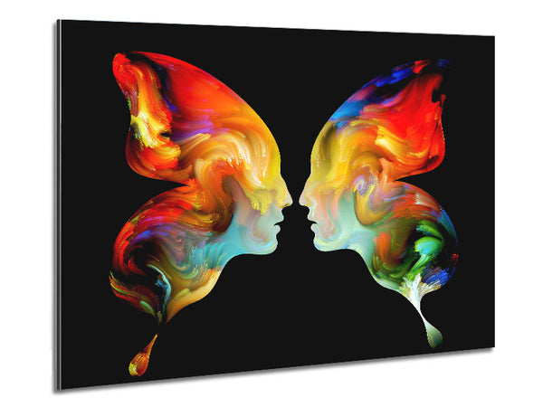 Butterfly Merge Metal Print