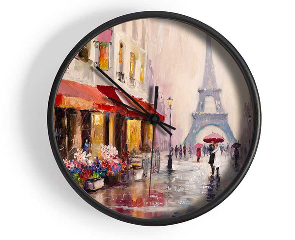 Paris Streets Clock - Wallart-Direct UK