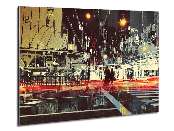 Energy Of The City Metal Print