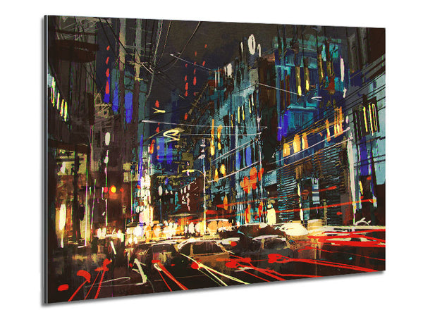 Traffic In The City Metal Print