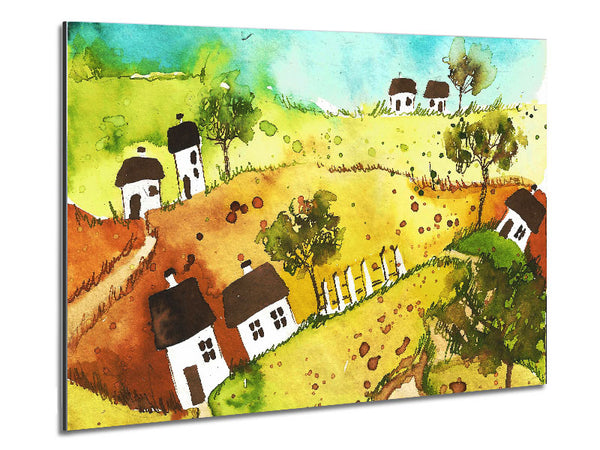 Countryside Living Metal Print