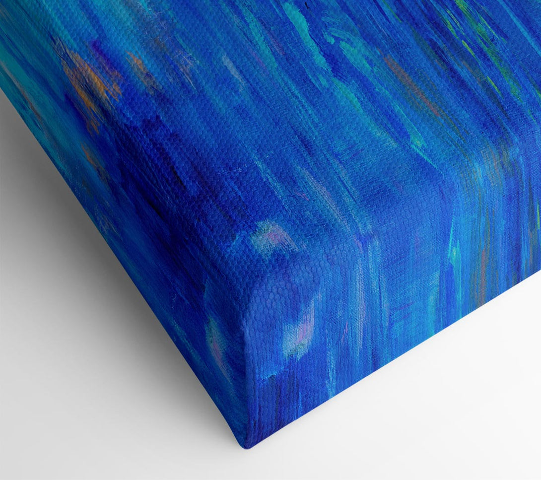  A Canvas Print of Rowing Boat Blues Canvas Wall Art