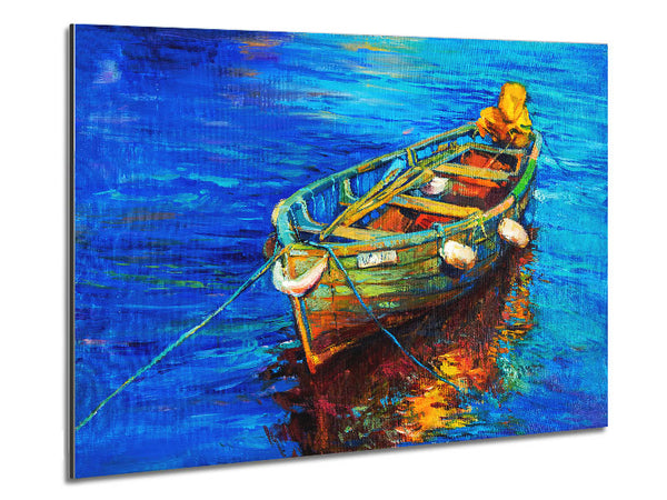 Rowing Boat Blues Metal Print