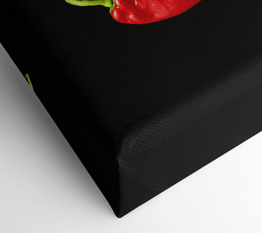  A Canvas Print of Vivid Chilis Canvas Print
