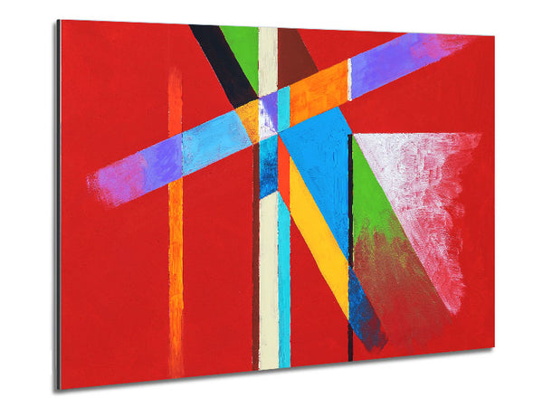 Coloured Lines Metal Print