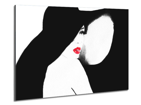 Mysterious Girl Metal Print