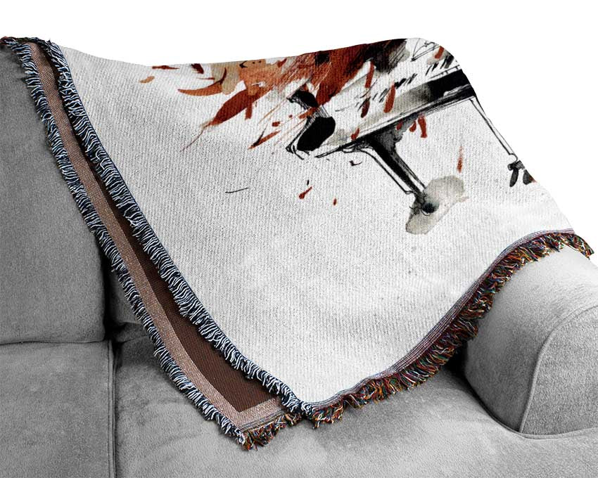 Piano Blast Woven Blanket