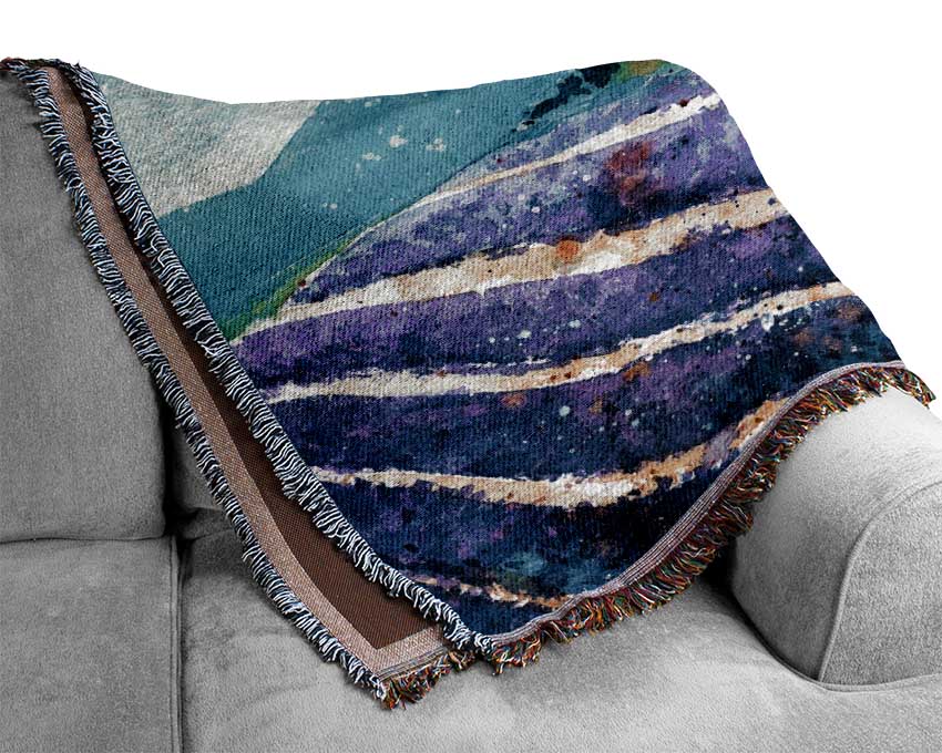 Lavender Fields In France Woven Blanket
