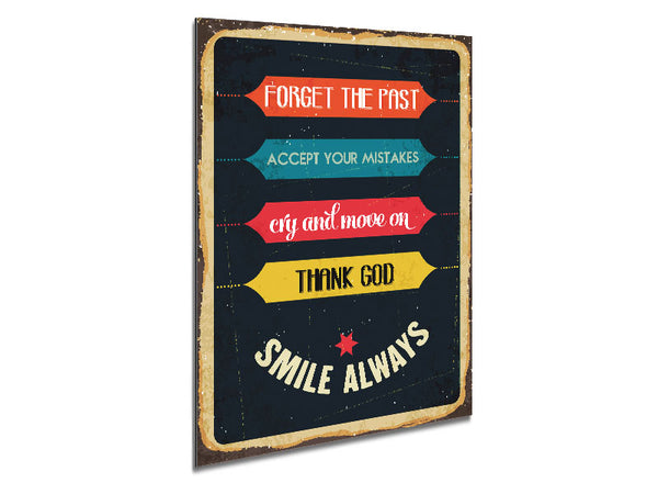Forget The Past Metal Print