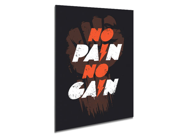 No Pain No Gain 1 Metal Print