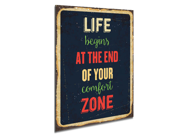 Life Begins At The End Metal Print