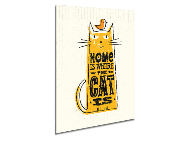 Home Is Where The Cat Is 2 Metal Print